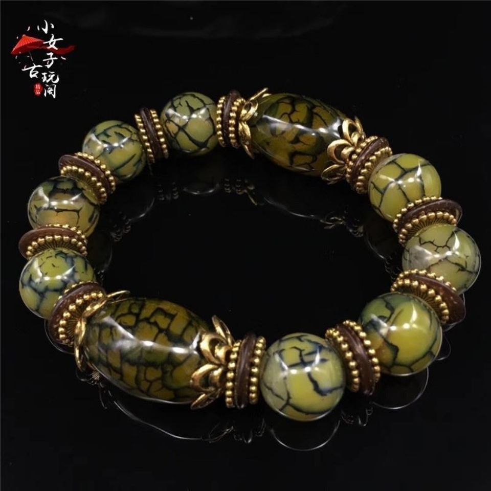 天珠特价清仓高档纯天然西藏三九天珠眼玉石玛瑙手串手链男女款