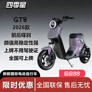 深远四季 8电动可上牌锂电池超长续航外卖神器高速电动自行车 星GT