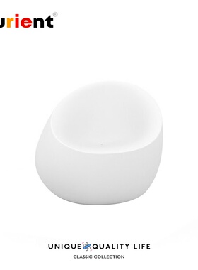 Furient创意设计师家具 stone longue chair石头椅 玻璃钢户外椅