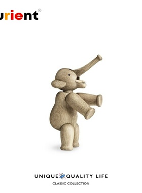 Furient创意设计师摆件 elephant/大象 实木动物家居工艺装饰品