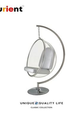 Furient创意设计师家具 bubble chair泡沫椅 半球透明阳台吊篮椅