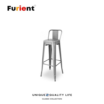 Furient创意设计师家具 tolix wide back bar stool复古宽背吧凳