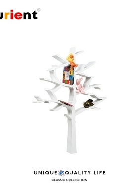 Furient创意设计师家具 tree bookcase/树书架 玻璃钢落地置物架