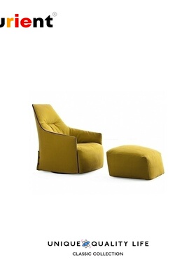 Furient设计师家具 santa monica chair/真皮客厅书房休闲沙发椅