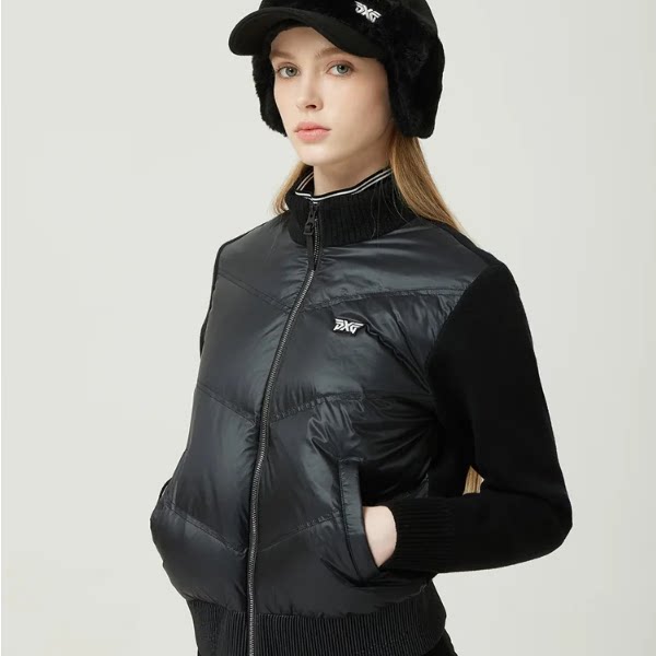 韩国正品代购 26年SS高尔夫PXG女士立领拼接鹅绒夹克PJWPW432021,运动/瑜伽/健身/球迷用品,高尔夫上装,淘宝优惠券,粉丝福利购,淘宝优惠卷