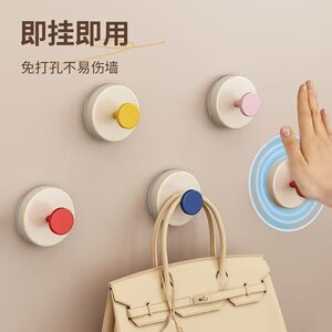 多巴胺吸盘挂钩免打孔挂衣钩壁挂卫生间门后厨房粘钩无痕浴室挂钩