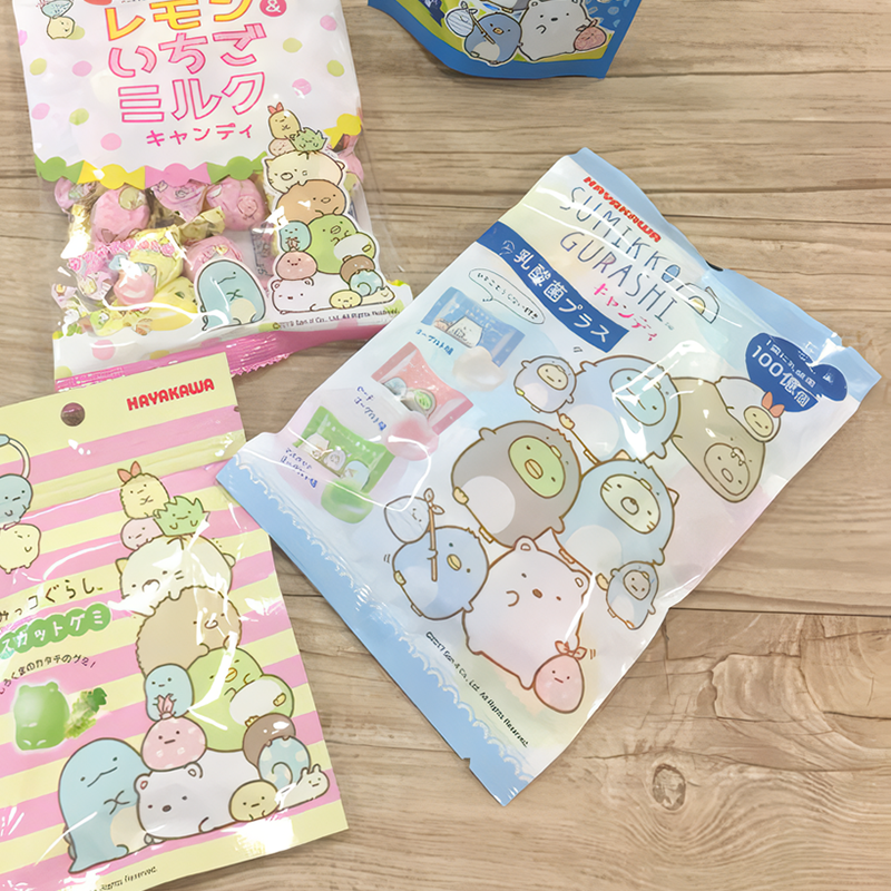 3袋包邮 日本HAYAKAWA早川制果角落生物3种口味乳酸菌爱心糖果