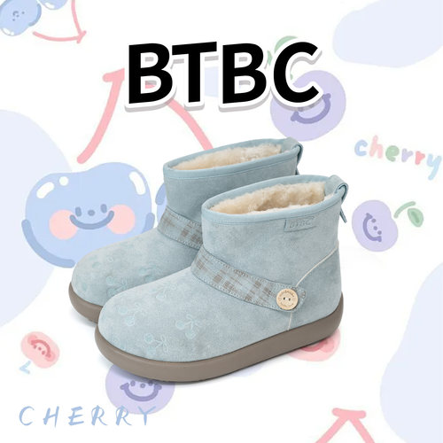 【樱桃星星】2025冬季加绒保暖厚底增高雪地靴鞋休闲女鞋