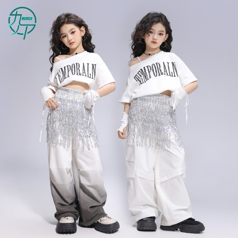 女孩子时髦jazz爵士舞走秀演出服