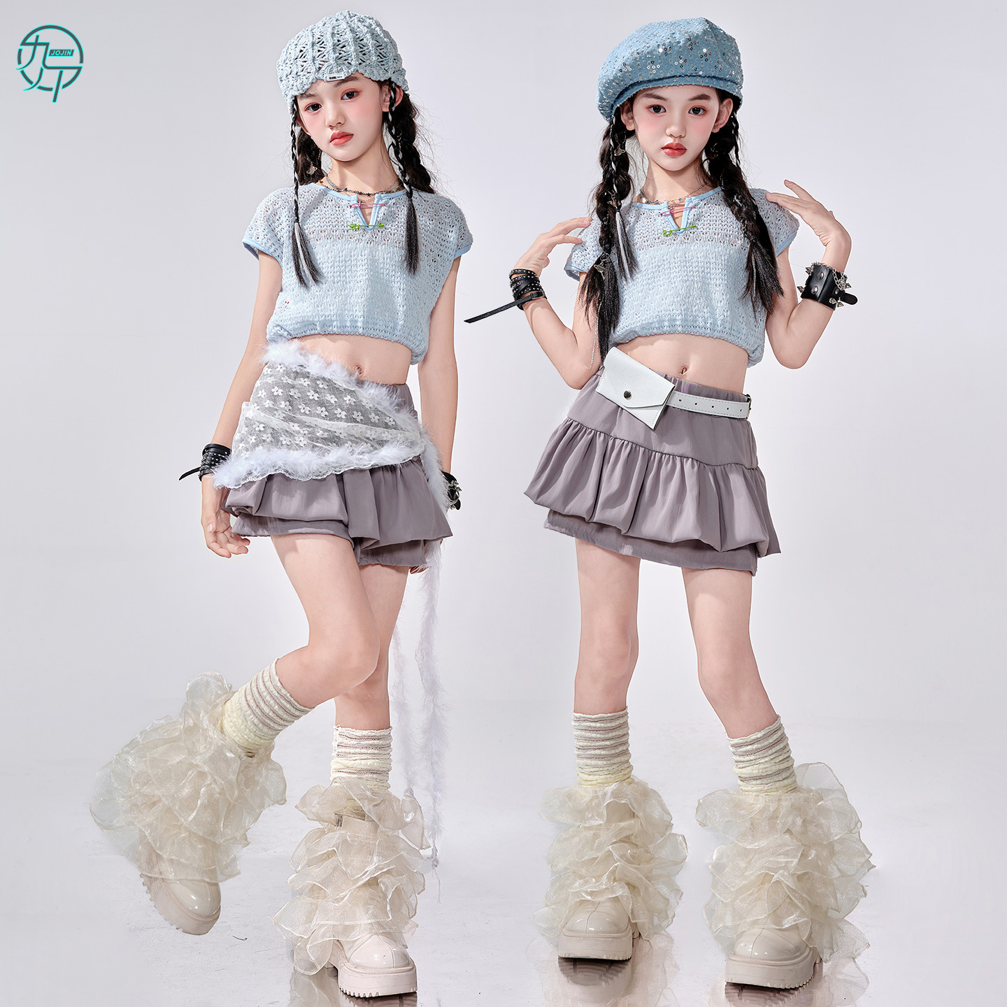 女团时髦背心爵士舞街舞演出服装