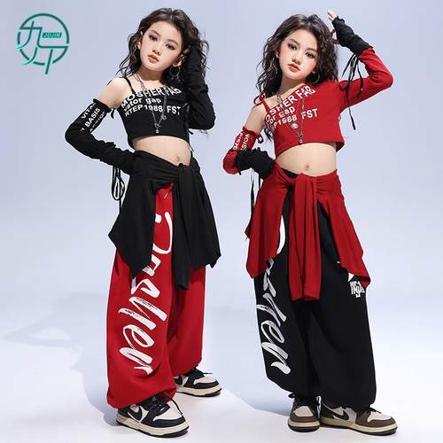 女童jazz爵士舞练功服现代舞服装