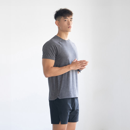 DRIOTOPIA春夏新品速干运动Tee弹力短袖男修身显身材健身t恤穿搭