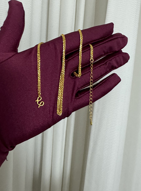 999足金包银万能肖邦素链锁骨链