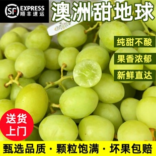 澳洲进口甜地球葡萄新鲜水果当季硬脆甜青提子孕妇水果顺丰空运