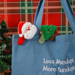 圣诞节氛围感头饰毛绒公仔bb夹毛茸茸可爱发夹趣味拍照道具礼品