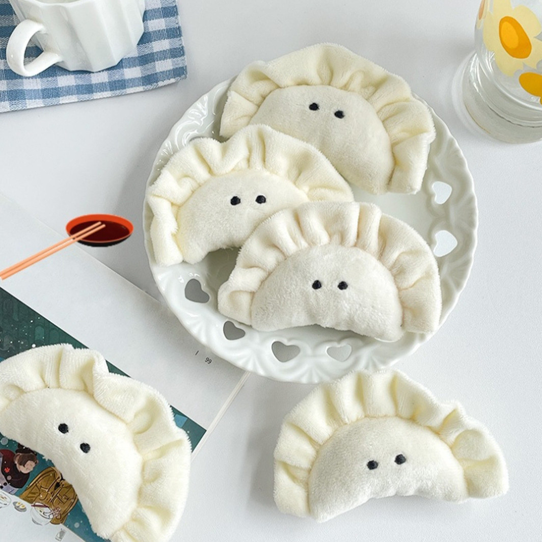 饺子挂件可爱公仔毛绒书包包挂仿真食物装饰创意冬至挂件小礼物