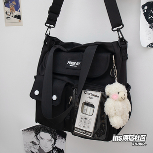 透明女小众设计感课外补习班高颜值大容量斜挎包基础款小食量痛包