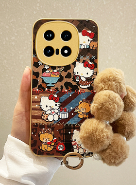 甜心kt猫适用iqoo15手机壳vivo爱酷13保护套iq0012小羊皮10硅胶9超薄8镜头pro全包防摔秋冬新款女高级外壳