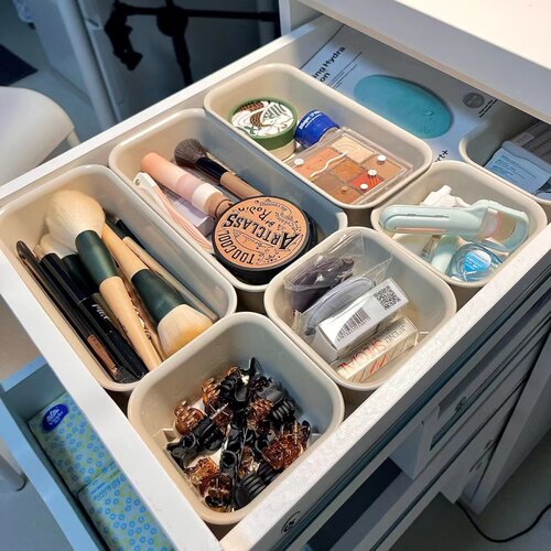 诺伊收纳盒无盖抽屉杂物整理宜家