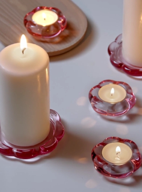 宜家国内代购布洛法格 小圆蜡烛托蜡烛盘1个装饰摆件用品