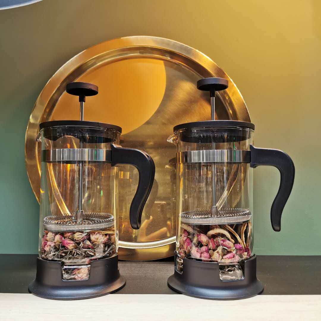 乌普塔 咖啡壶压壶水壶泡茶壶过滤冲茶器具0.4 公升宜家国内代购