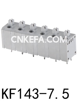 科发电子工厂直销 弹簧式PCB接线端子 KF143-7.5灰色