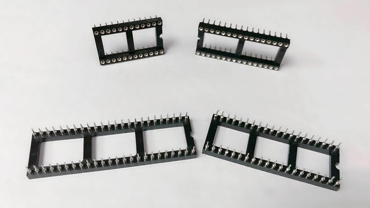 IC插座 圆孔IC 24P 宽 2*12 间距2.54MM 20只/条