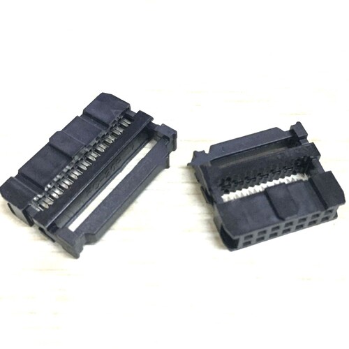 排线插头 FC-14P 2*7 DENK 登科 间距2.54MM 扁平电缆