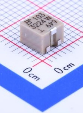 3224W-1-103E 可调电阻/电位器10kΩ ±10% 封装SMD-3P,4.8x3.5mm