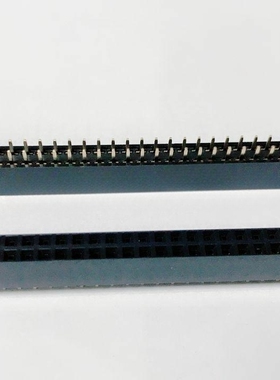 双排排母座镀金0.8U/间距2.54MM/2*2P3P4P5P6P20P30P40P/排母0.8U