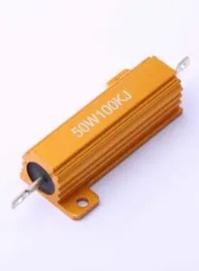 HoRX-50W-100KR-5% 铝壳/瓷管电阻100KΩ±5% 50W 封装：螺栓安装