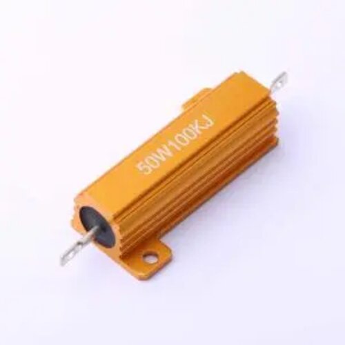 HoRX-50W-100KR-5% 铝壳/瓷管电阻100KΩ±5% 50W 封装：螺栓安装