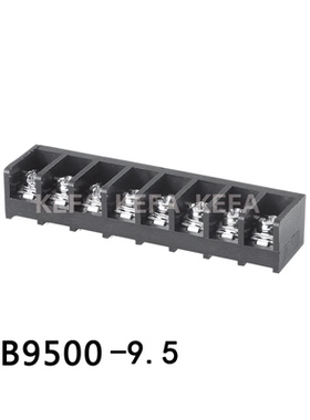 栅栏式接线端子 HB9500-9.5 极数2P-30P 间距9.5MM 黑色绿色尼龙