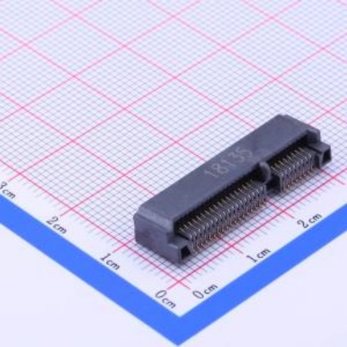 PCIE-52P52H 金手指连接器 0.8mm P数:52P 封装 SMD,P=0.8mm,卧贴