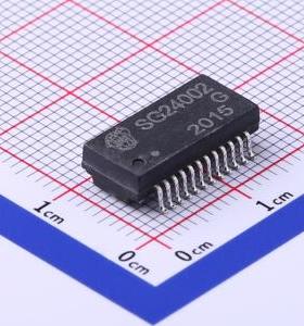 SG24002G网口变压器SG24002G 封装SMD-24P,15.1x7.1mm 800个/圆盘