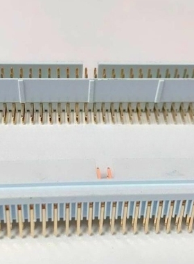 牛角插座 DC2-60PL 大牛角 间距2.54MM 2*30 灰白色 弯脚 镀金