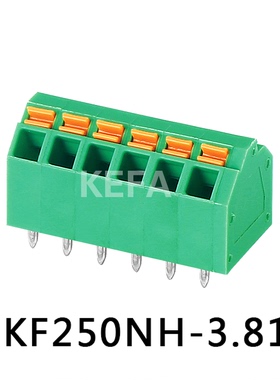 科发电子工厂直销KF250NH-3.81 间距3.81mm按压弹簧式PCB接线端子