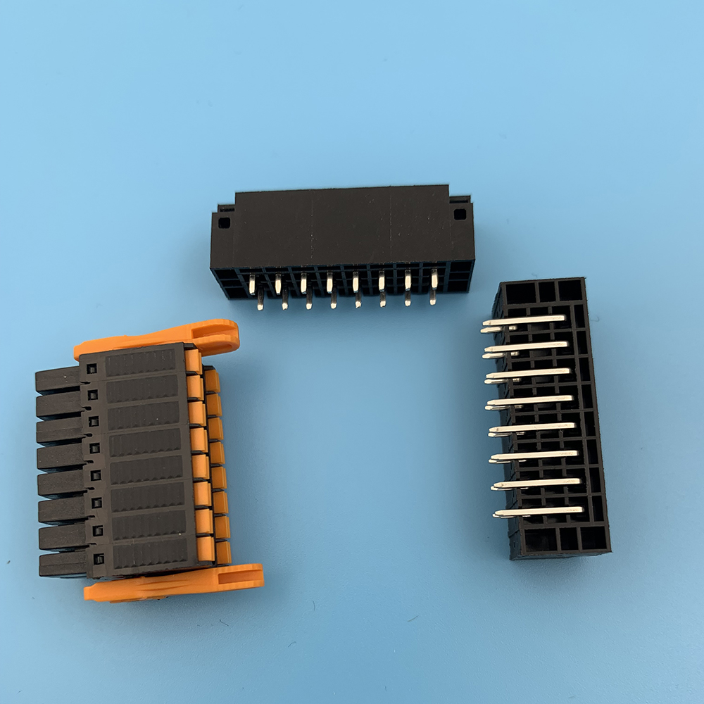 KF2EDGKSM KF2EDGKSG 3.5mm 双层弹簧插拨式PCB接线端子15EDGKNH