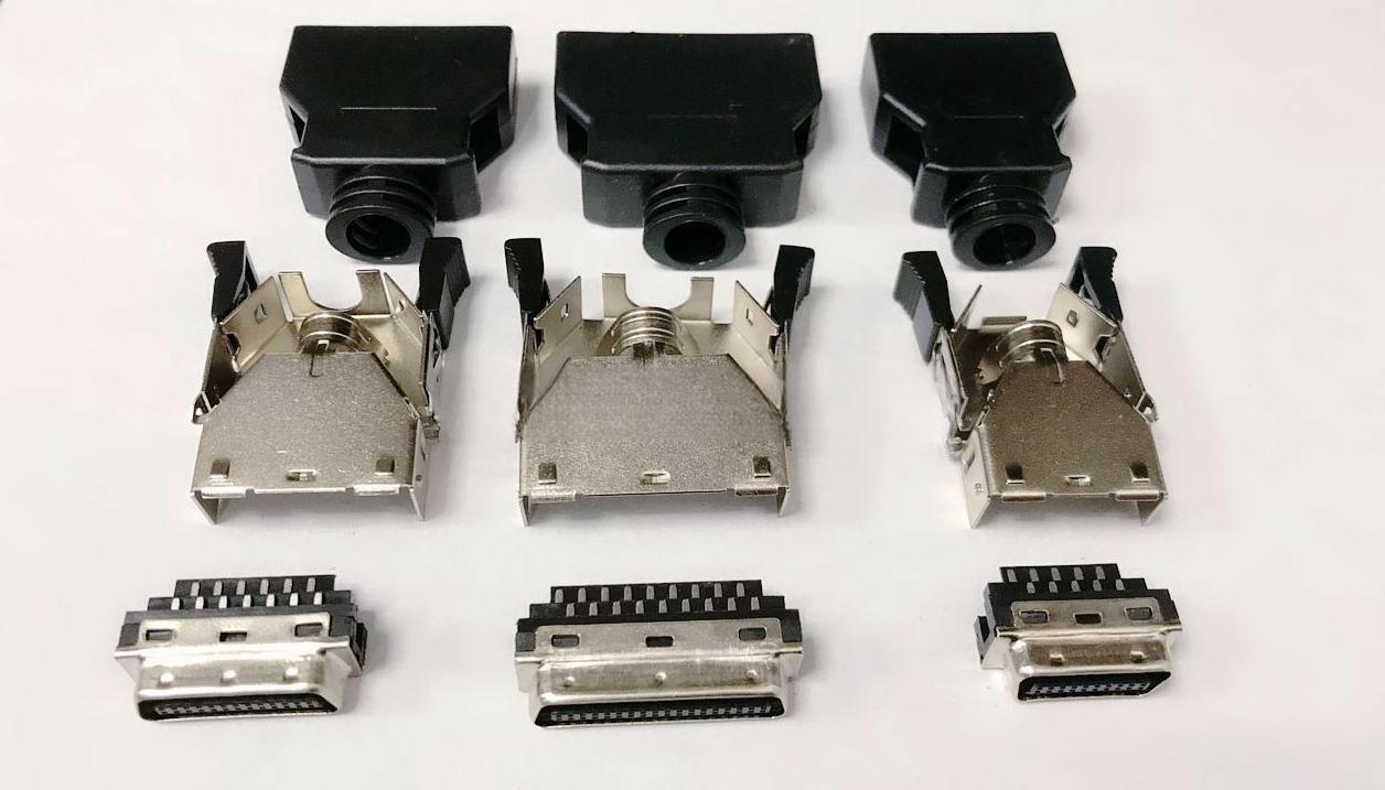 厂家直销 MDR SCSI HPCN 36P 卡扣式 弹片式 弹扣式 贝吉色