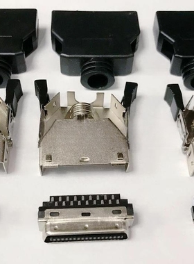 厂家直销 MDR SCSI HPCN 36P 卡扣式 弹片式 弹扣式 贝吉色