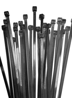 台湾进口CV-150B 黑色尼龙扎带线3.6*150束线带塑料绑带