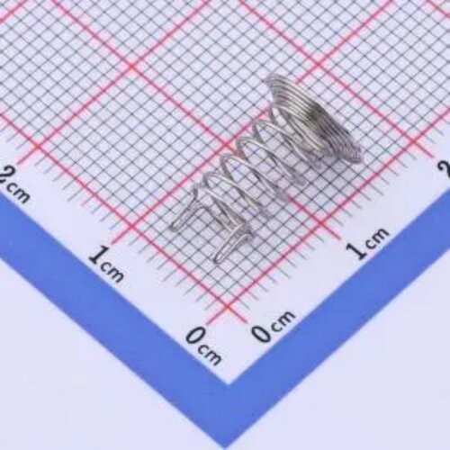 触摸弹簧F10-10-6喇叭口双针高10*顶面外径10*柱体外径6*线径0.4