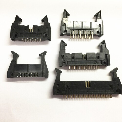 IDC压线头 扁平线连接器 FC-60P 2*30 间距2.54MM 灰色 DENK