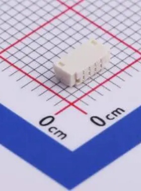 1x4P 间距:0.8mm 卧贴 线对板针座 M0800RS-04-GN UL94V-0 磷青铜
