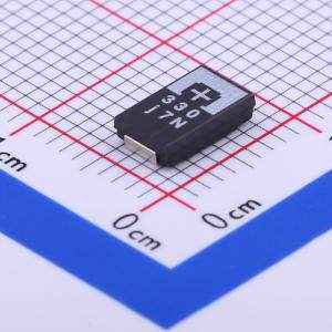 6TPE330MAP 钽电容330uF ±20% 6.3V 包装方式：编带 3000个/圆盘