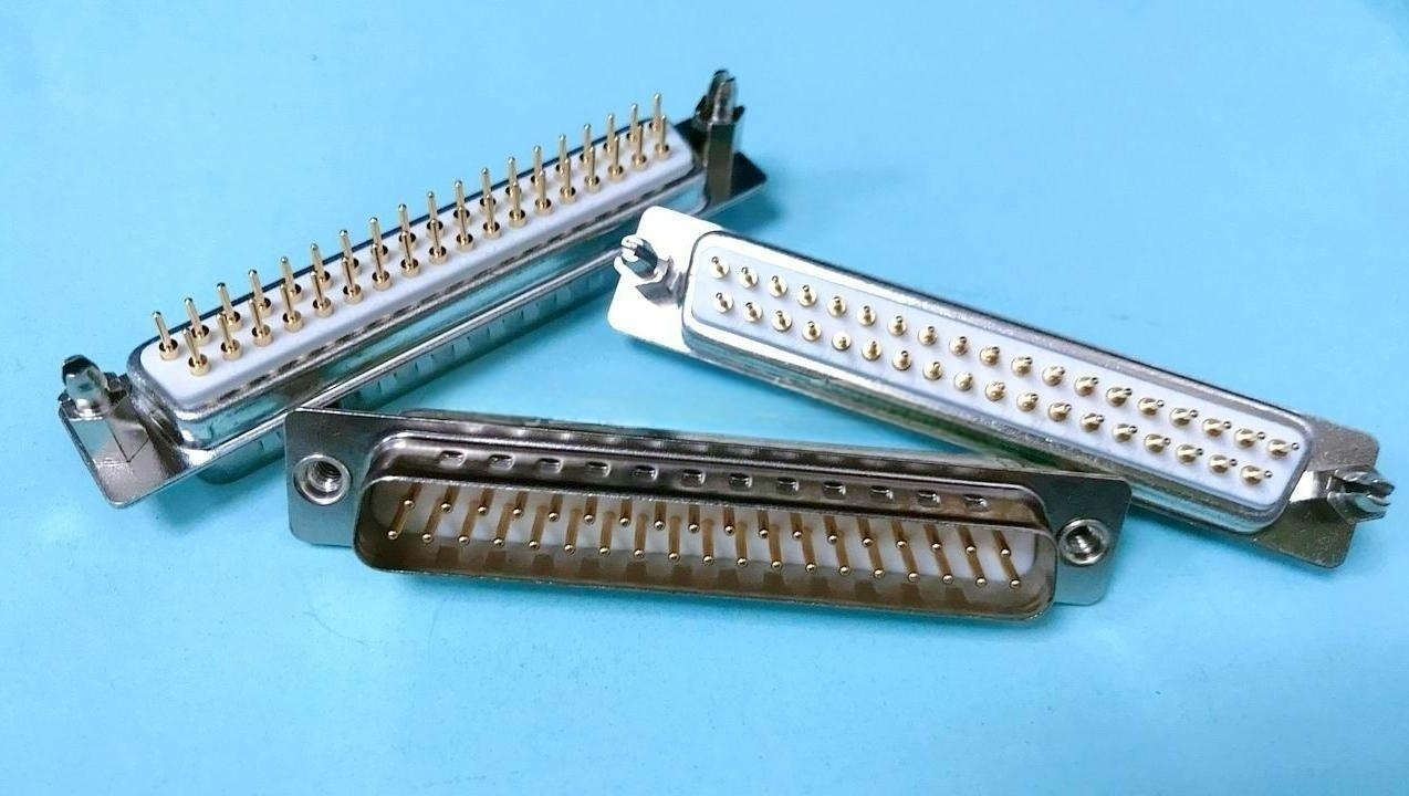 接插件 DP-9P15PVGA25P37P44P50P车制 镀金 实心针 焊板式 带鱼叉