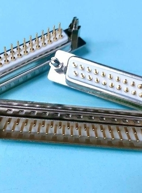 接插件 DP-9P15PVGA25P37P44P50P车制 镀金 实心针 焊板式 带鱼叉