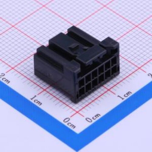 2mm 2x6P 胶壳12CPT-B-2A(线对板/线对线) 12CPT-B-2A 封装 P=2mm