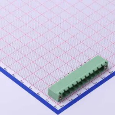 WJ2EDGVM-5.08-10P插拔式 5.08mm螺丝固定接线端子1x10P每排P数10