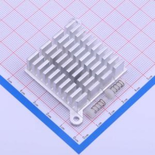 散热板40*40*13MM本色带耳朵配弹簧扣1个散热片配2个弹簧扣三件套